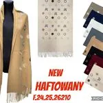 Szaliki damskie haftowane wzór kwiatowy F24.25.26210