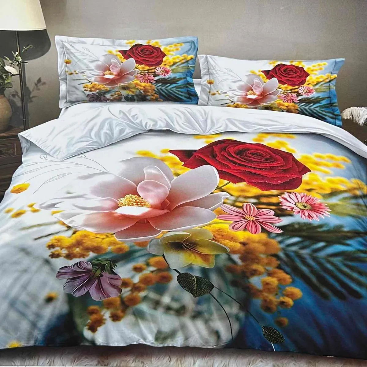 Komplet Pościel MILANO 5D Satyna Bawełna 4 CZ 160/200