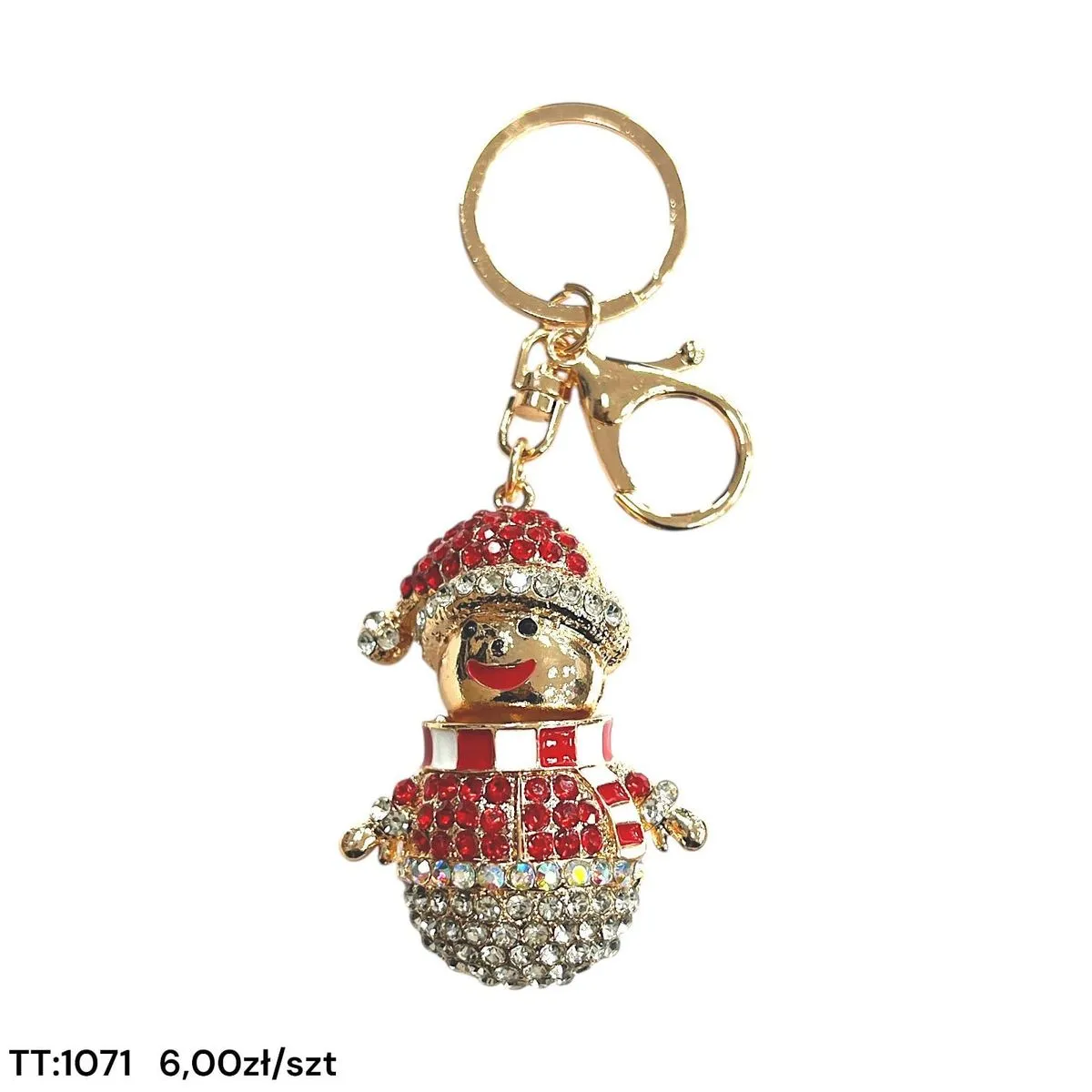 Brelok Śniegurek z Kryształkami TT-1071 6oz/szt