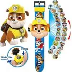 Zegarek dla dzieci Paw Patrol Chase żółty z kaskiem