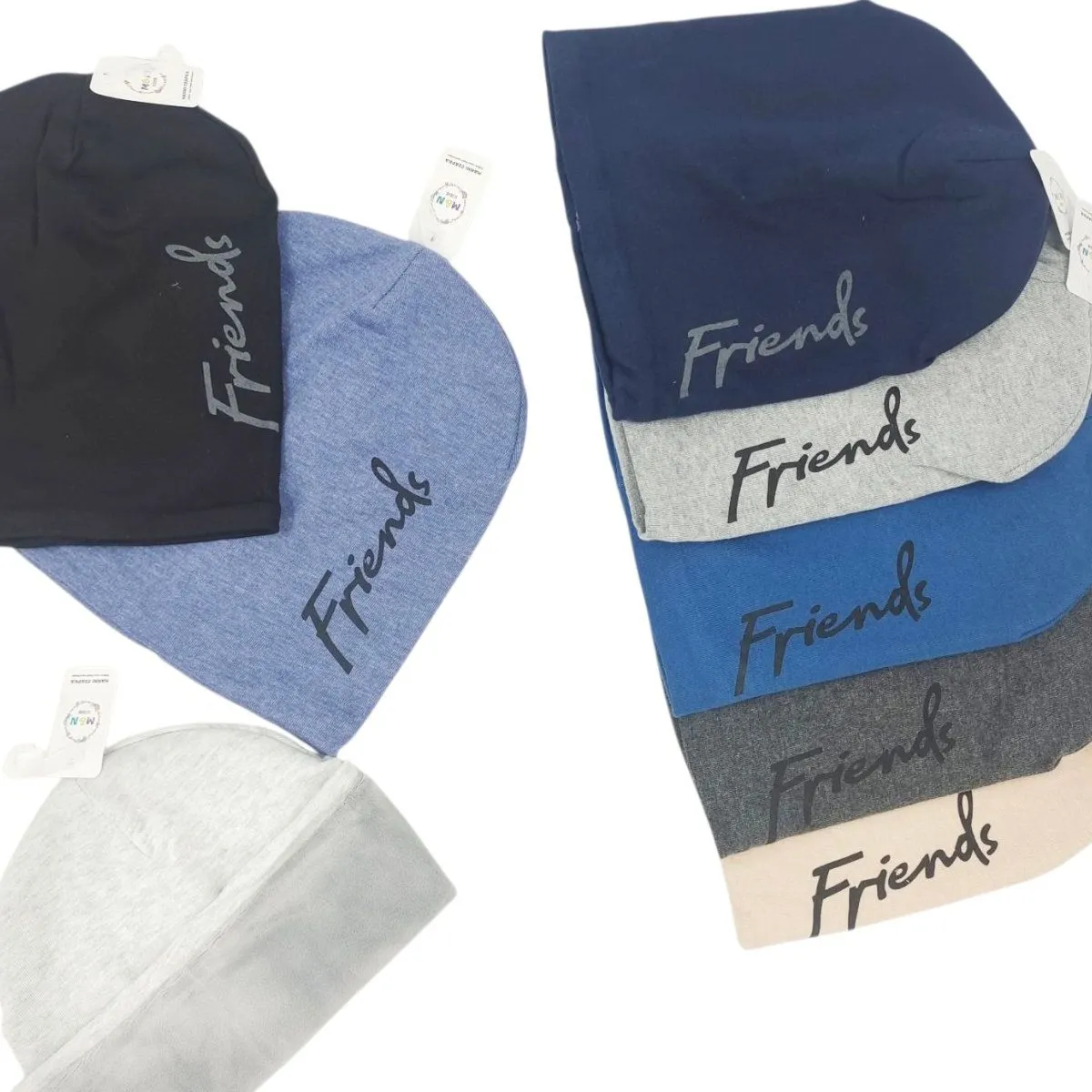 Czapki dla dzieci Friends beanie czarne, szare, niebieskie