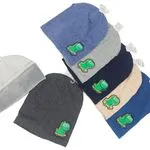 Czapki dziecięce beanie z dinozaurem, 6 kolorów