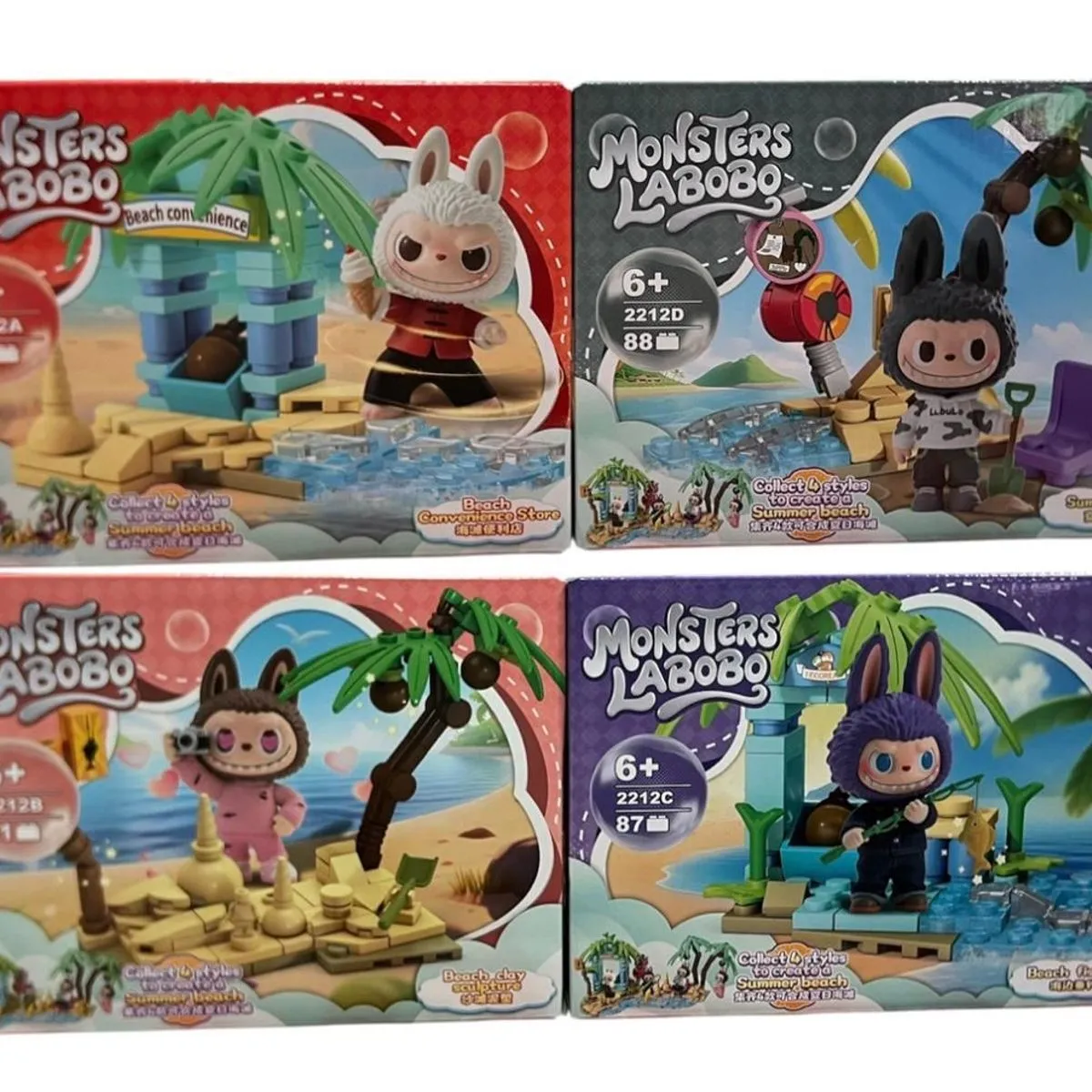Klocki Labubu Monsters Labobobo - zestaw figurek z blokami