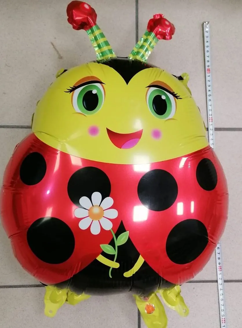 Balon zabawka kształt biedronki z antenkami