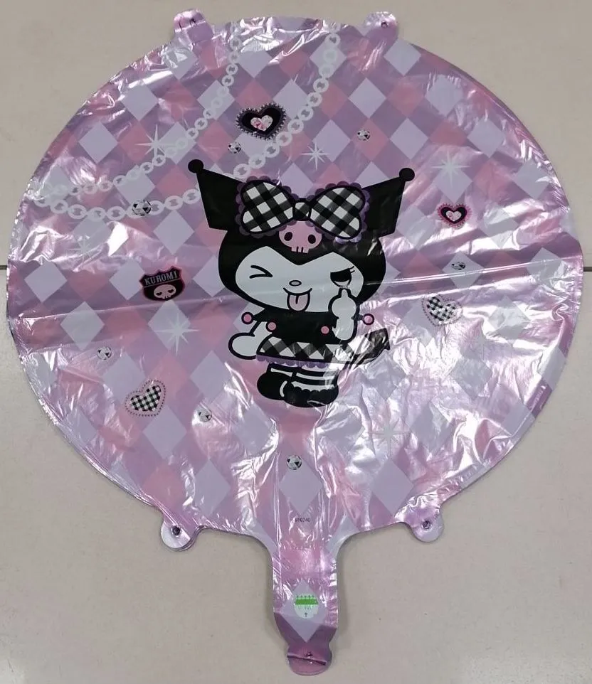 Balon foliowy Kuromi różowy 45cm