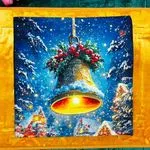 Poszewki 40x40 cm Bożonarodzeniowy dzwon