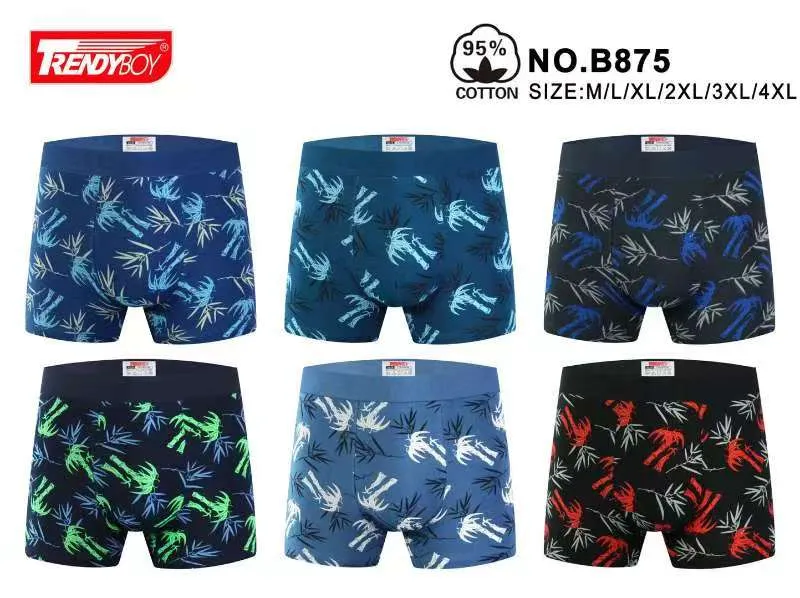 Bokserki męskie Rendboy 95% bawełna S-XXL, 6 szt