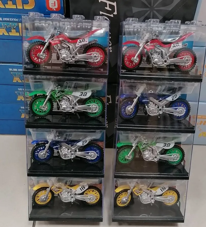 Metalowe modele motocykli crossowych 4 szt