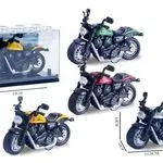 Metalowa zabawka motocykl 10,5 cm - zestaw 4 szt