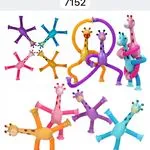 Zabawki Rurki Pop-It Zyrafki kolorowe