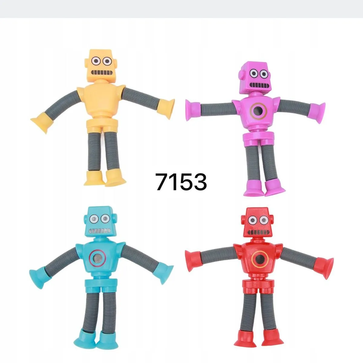 Zabawki Rurki Robot LED elastyczne 4 kolory