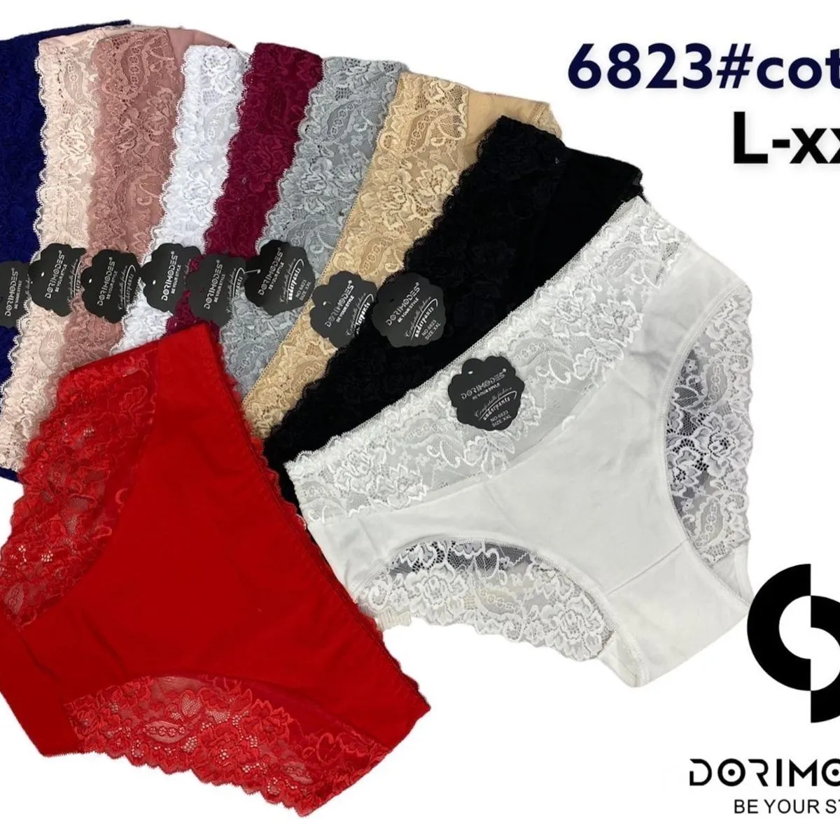 Majtki damskie bawełniane L-XXL 6823