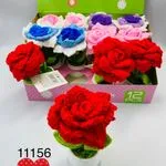 Zabawki Knitting Flower Bonsai - dziergane kwiaty bonsai