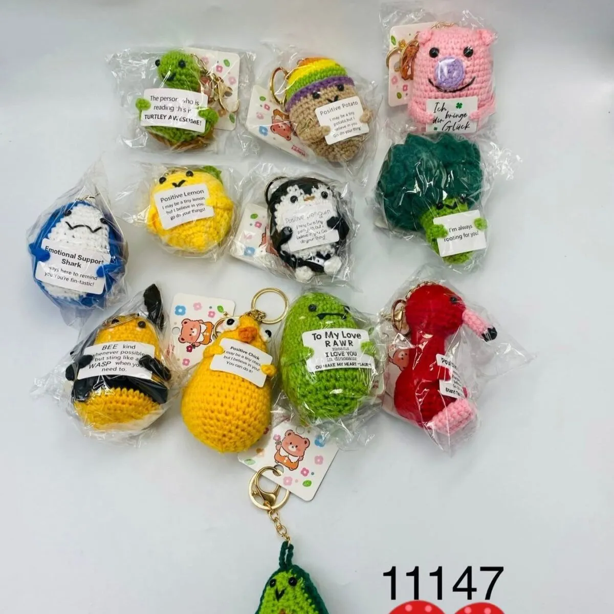Breloki Zabawkowe Zwierząt i Owoców Crochet