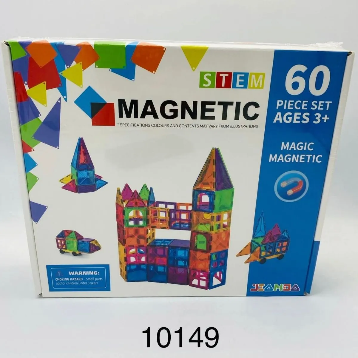 Zabawki Magnetyczne 60 elementów STEM Ages 3+