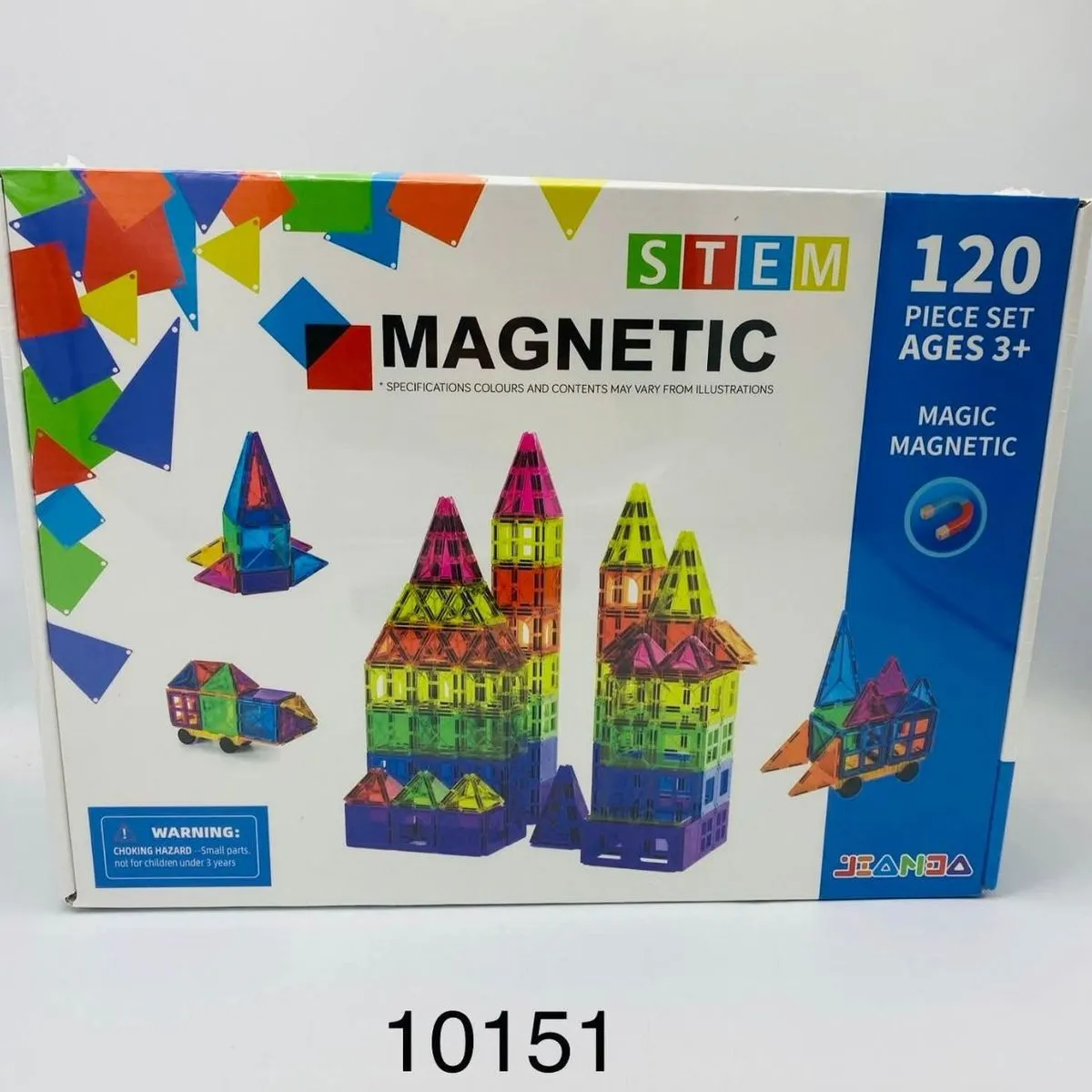 Zestaw klocków magnetycznych STEM 120 elementów