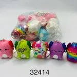 Brelok Antystresowy Axolotl Zestaw Kolorowy