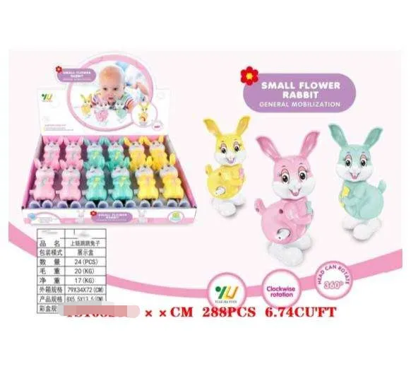 Zabawki Small Flower Rabbit - grzechotki króliczki