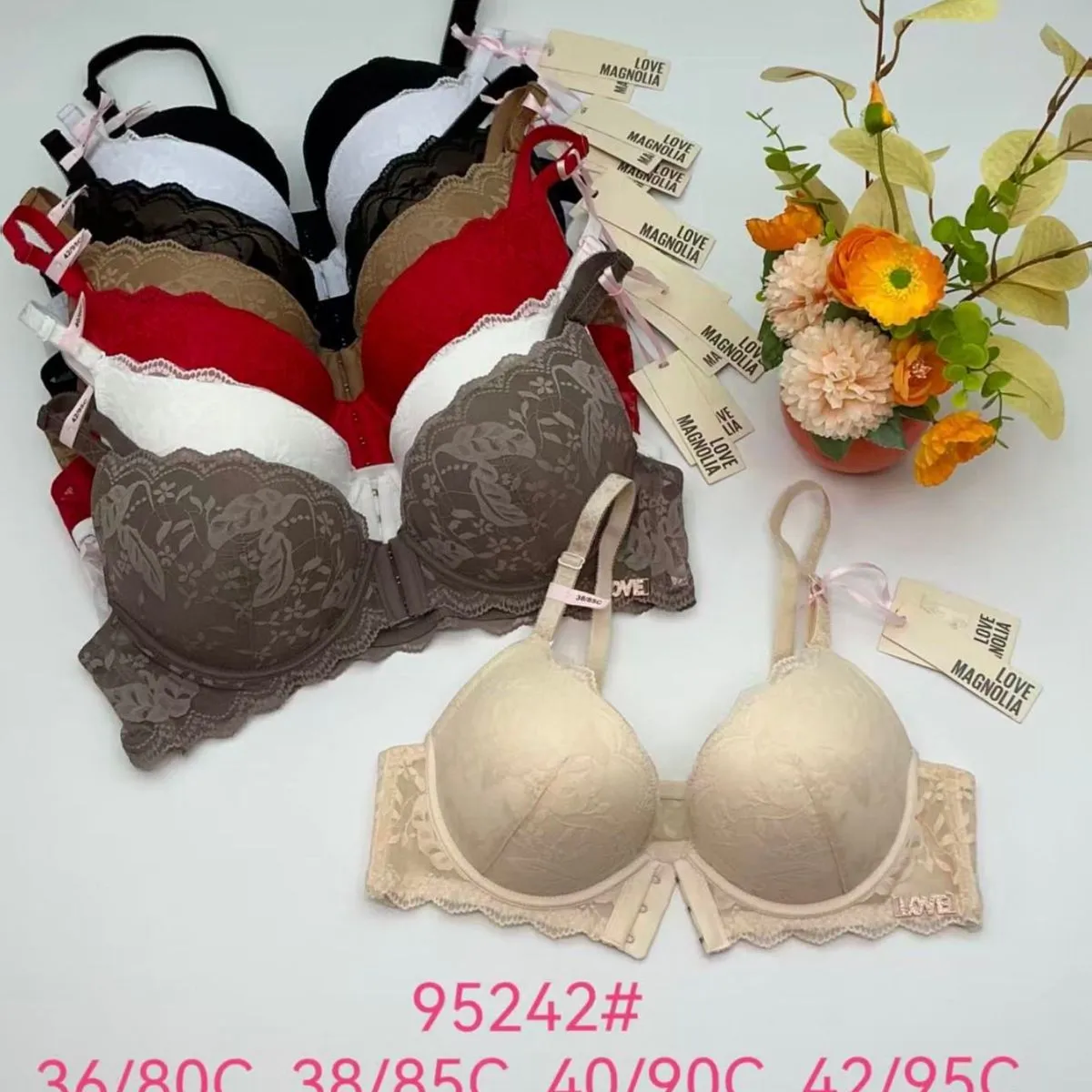 Biustonosz Damski Odpinany 36/80C 38/85C 40/90C 42/95C