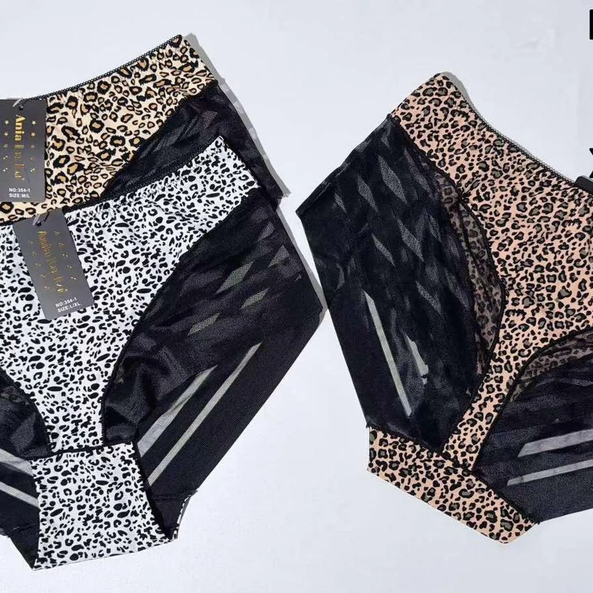 Majtki damskie bikinis wzór panterka S-XXL No.354-1