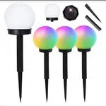 Lampki solarne kula RGB 2PCS z palikiem