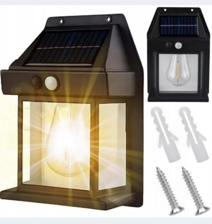 Lampka solarna ścienna Orzeł Solarna z czujnikiem ruchu