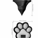 Lampki solarne ogrodowe 3PCS kształt łapy 8,6x8,3cm