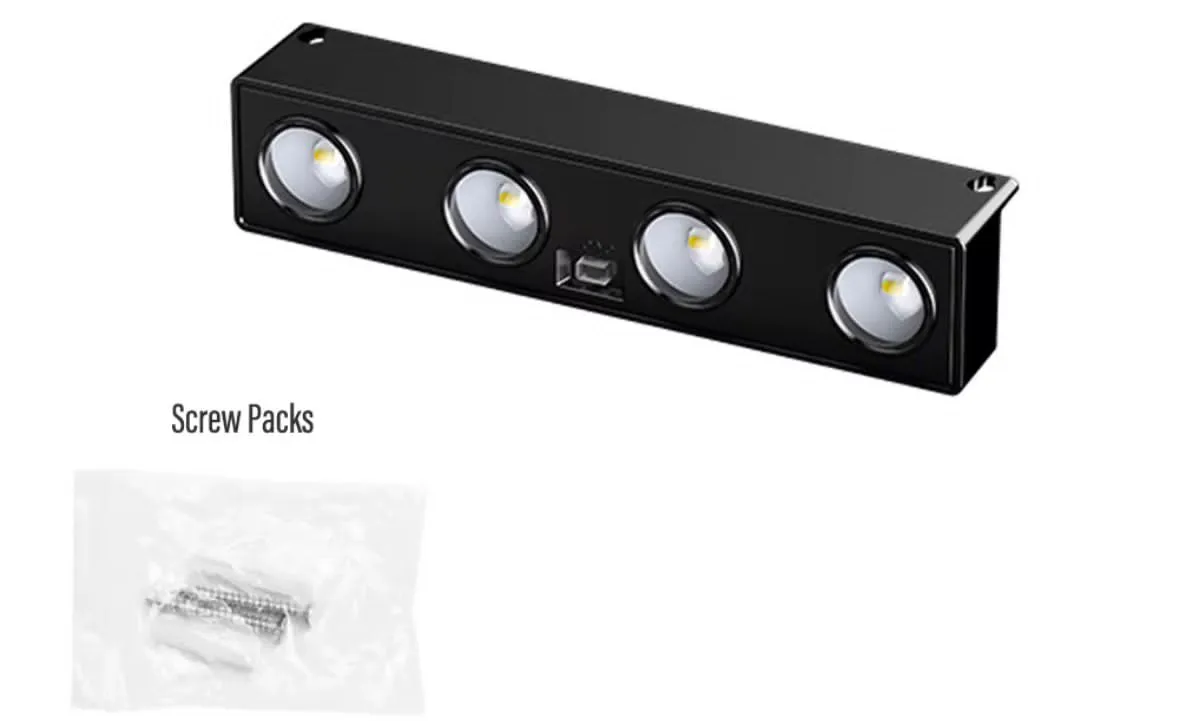 Lampka solarna ścienna 4 LED czarna