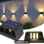 Lampka solarna ścienna z panelem 2 kolory 2 LED