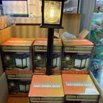 Lampka solarna ogrodowa z czujnikiem ruchu czarna