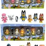 Zabawki Figurki Bluey 7PCS Zestaw figurek psów