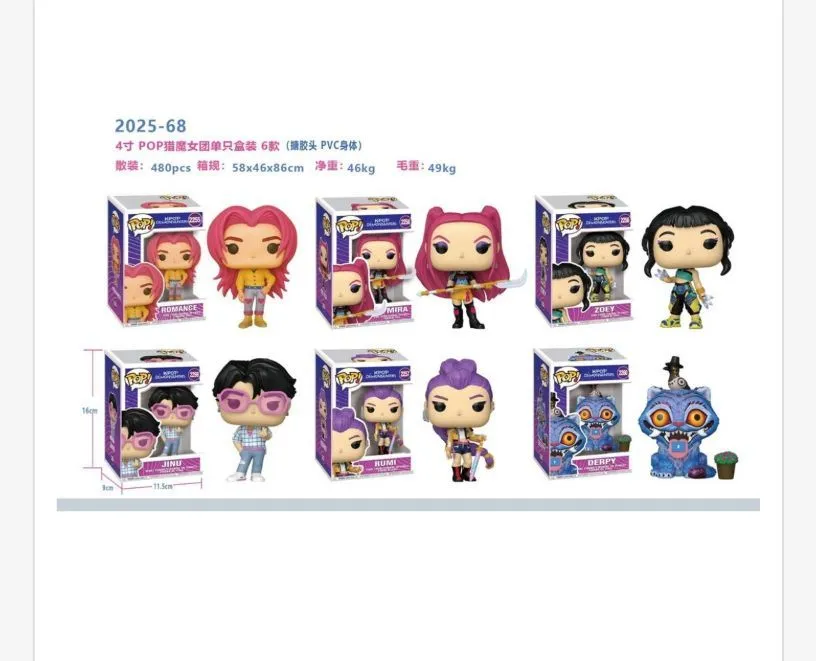 Zabawki Figurki Kpop z Spadochronem 2025-68 PVC