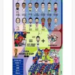 Figurki piłkarzy Mundial 2022 z breloczkiem 4 cm