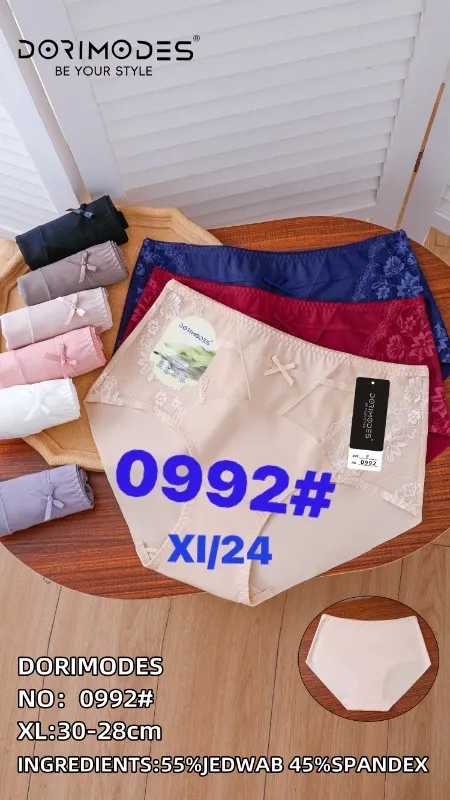 Majtki damskie XL DORIMODES 0992# 55% JEDWAB 45% SPANDEX