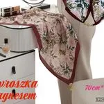 Chusta Damska Kwiatowa 70cm x 70cm z Magnezem