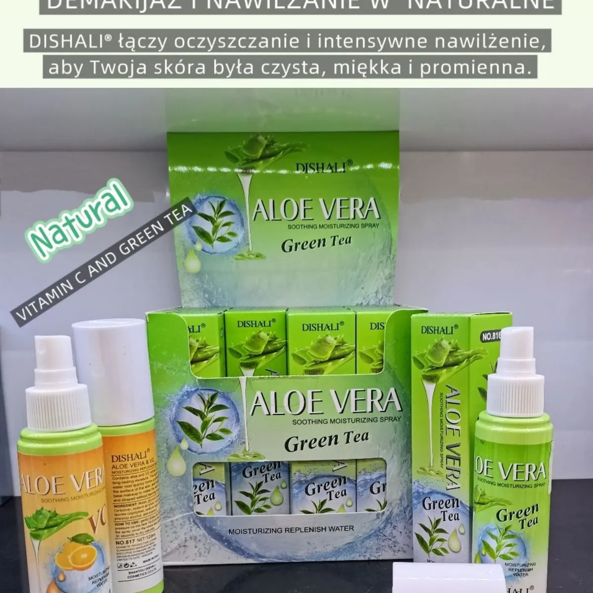 Zestaw Oczyszczanie & Nawilżanie Skóry DISHAL Aloe Vera