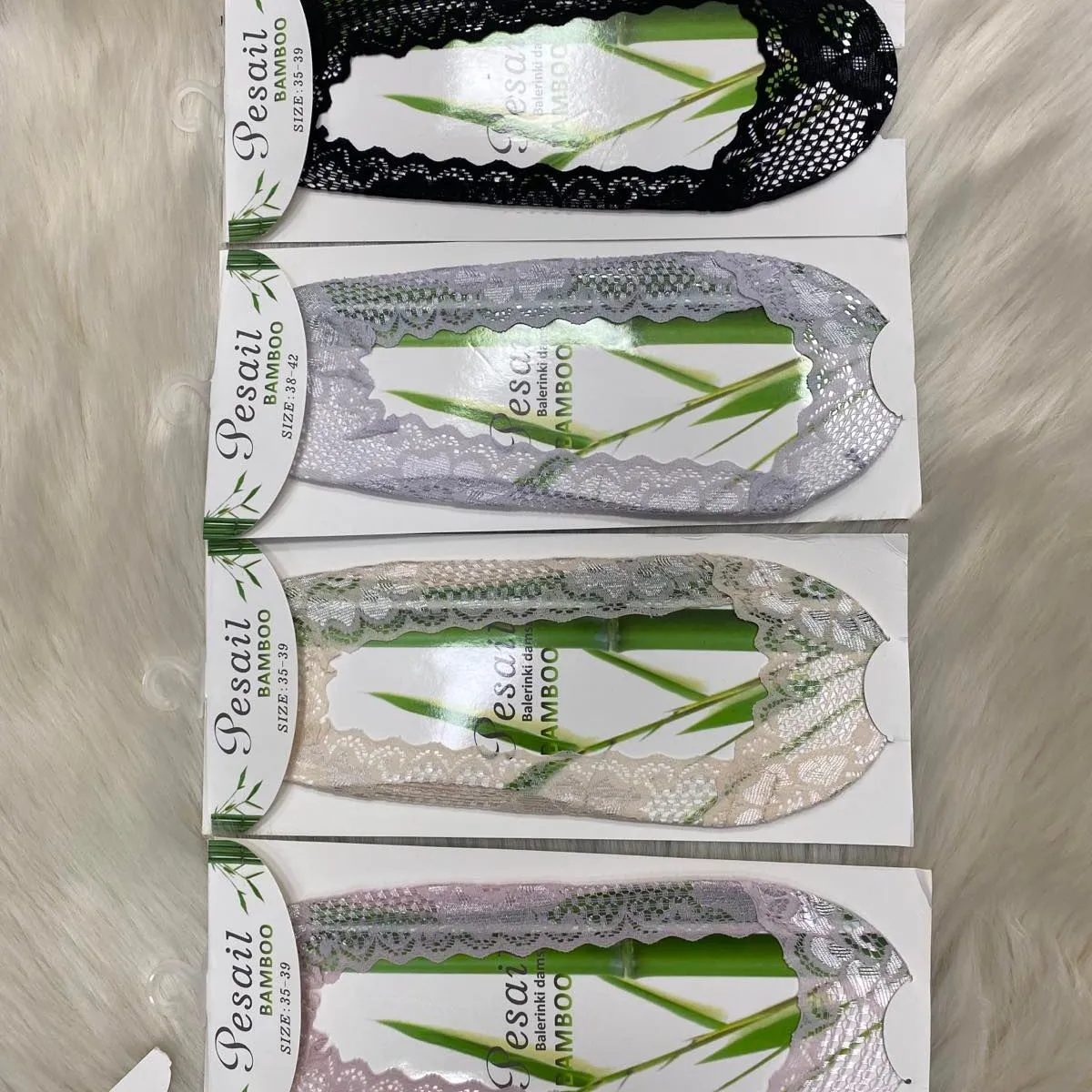 Skarpetki damskie koronkowe Pesal 36-40, 4 kolory