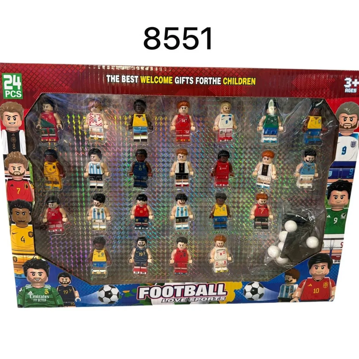 Zabawki Figurki Football 24PCS 8551