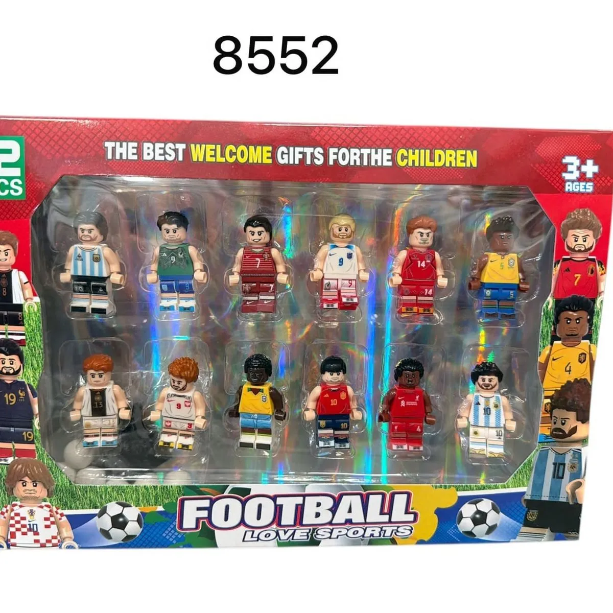Zestaw 12 figurek piłkarzy Football 12PCS 3+
