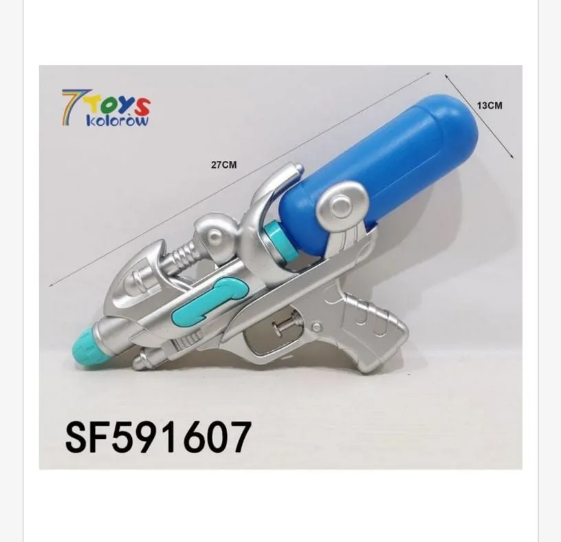 Pistolet na wodę SF591607 srebrno-niebieski 27 cm