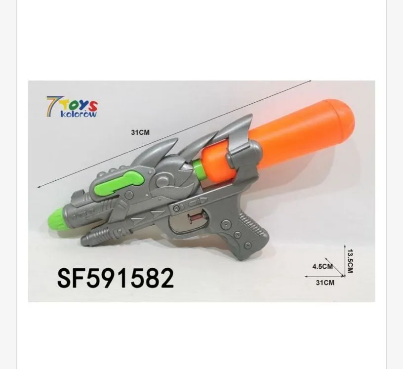Pistolet na wodę SF591582 31cm szary-pomarańczowy