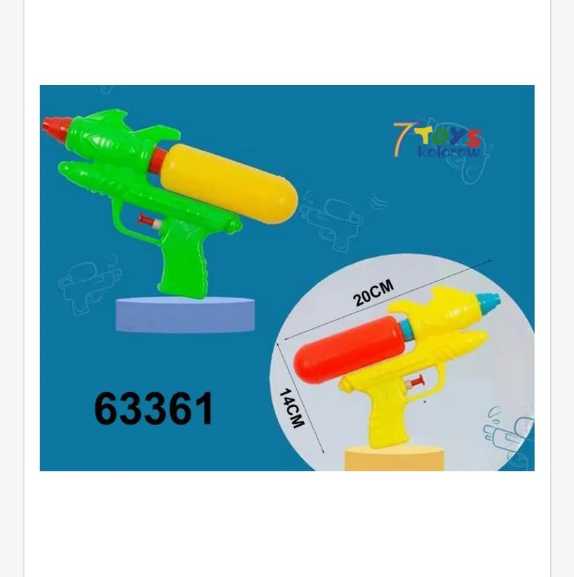 Pistolety na wodę 7Toys zielony/żółty/czerwony 20cm/14cm