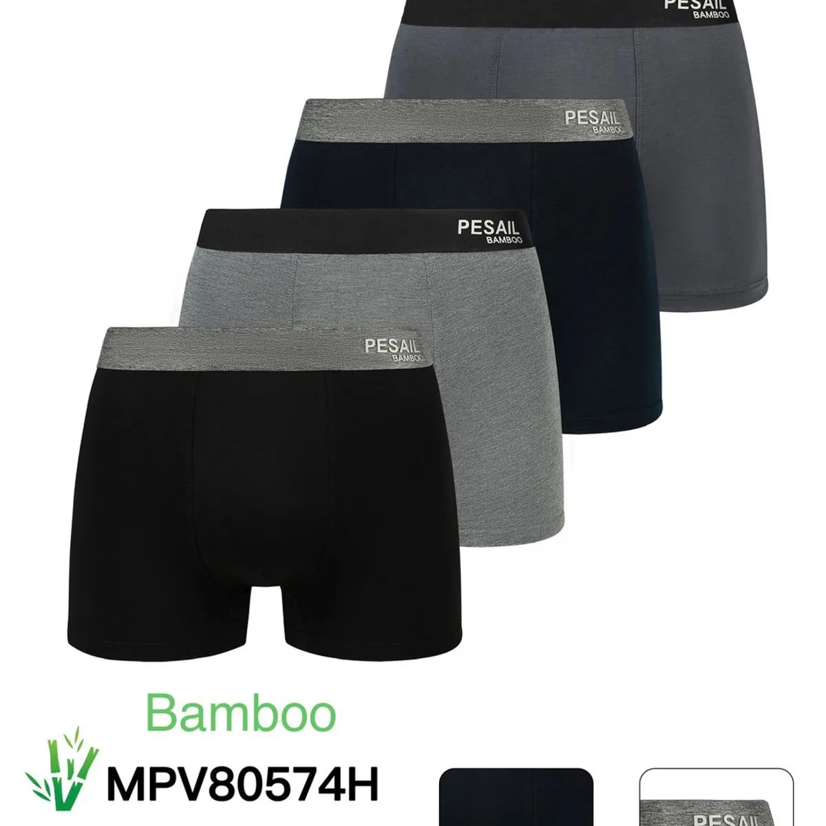 Bokserki męskie Pesasail Bamboo MPV80574H XL 5 szt