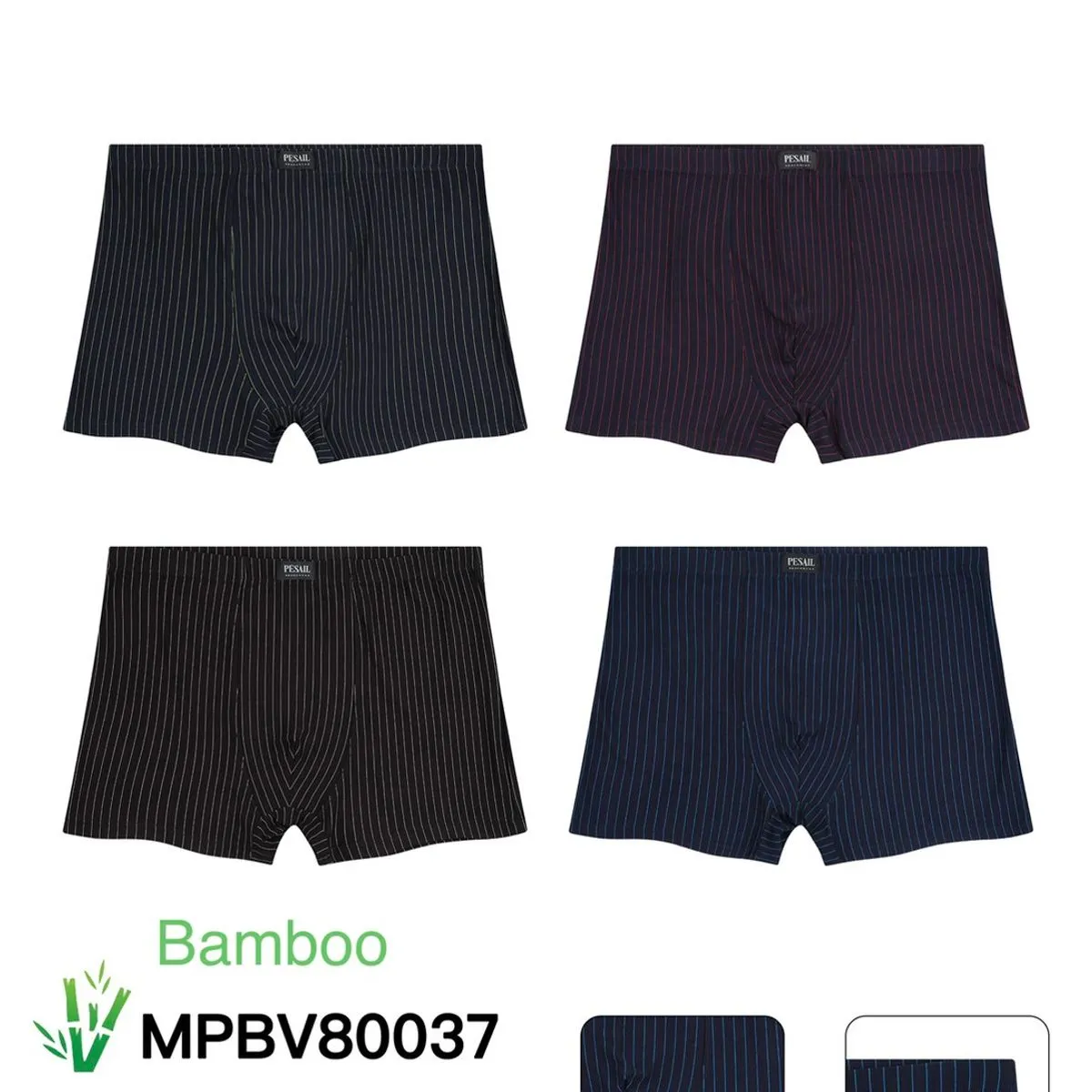 Bokserki męskie Pesmsail MPBV0037 bambusowe 4XL-7XL