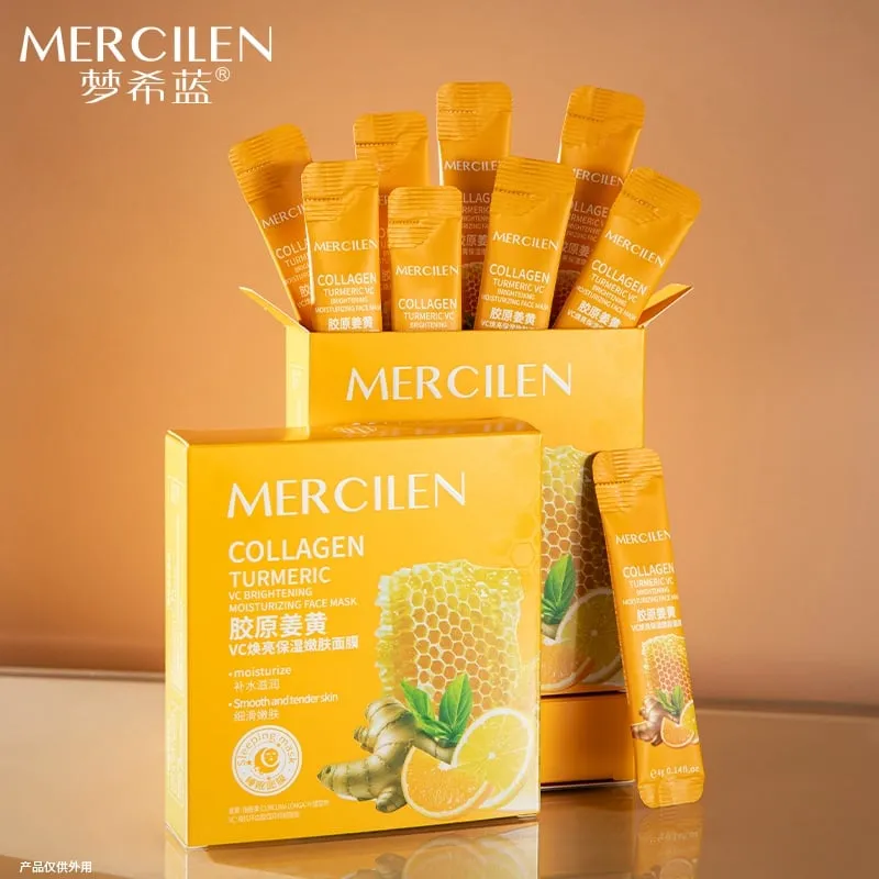 Maska Collagen Turmeric Mercilen saszetki 12 szt