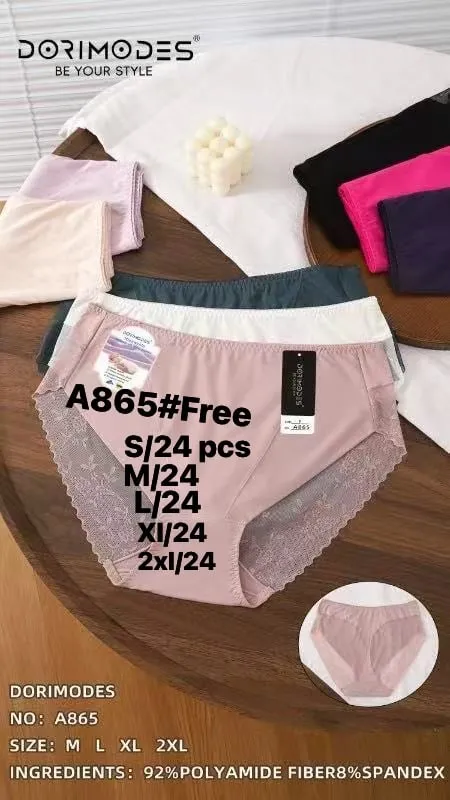 Majtki damskie A865 XL DORIMODES różowe koronka