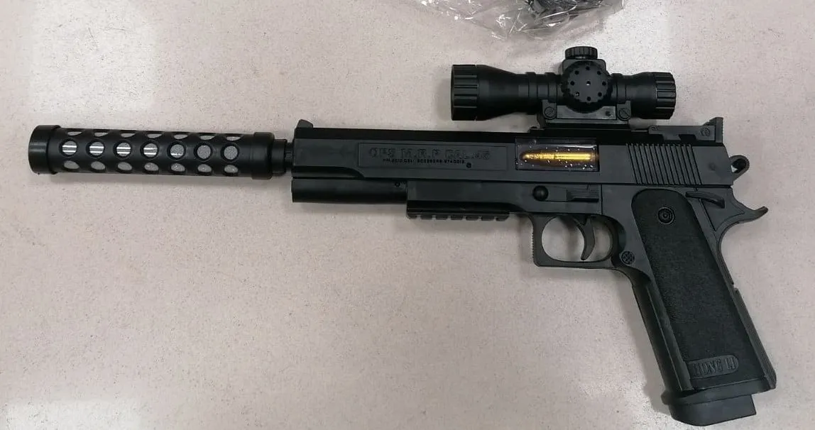 Pistolety dla Dzieci z tłumikiem i lunetą OPS M.R.P CAL.45
