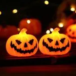 Dekoracja LED Halloween Dynia Pomarańczowa 12 szt.