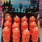 Dekoracja LED Halloween Dynia Podwójna na Podstawce 12szt