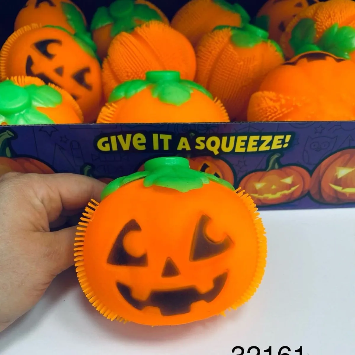 Zabawki Squeeze Halloween Dynia Gniotek Antystresowy 12 szt.